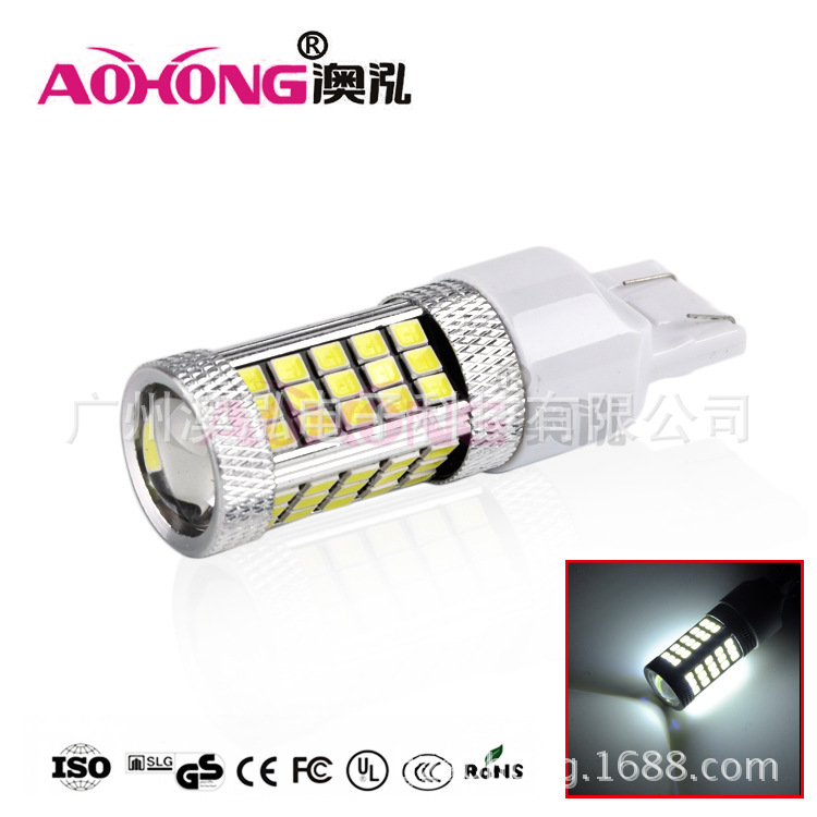 工廠直銷 汽車led剎車燈 T20 7440/7443 2835 63SMD 轉向信號燈工廠,批發,進口,代購