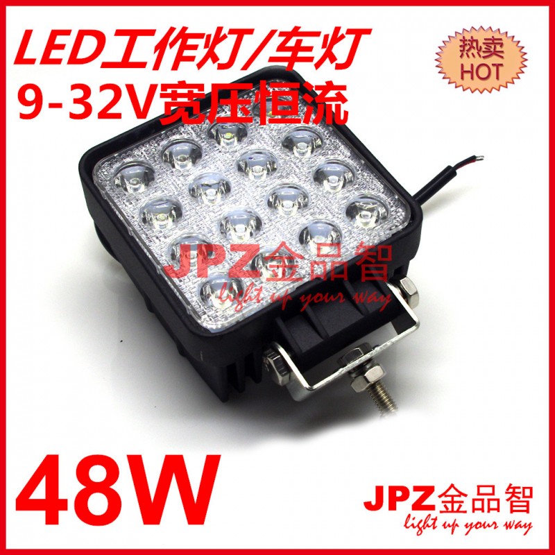 爆款48W LED工作燈 越野汽車燈 保險桿燈 工程燈 聚光泛光 12V24V工廠,批發,進口,代購