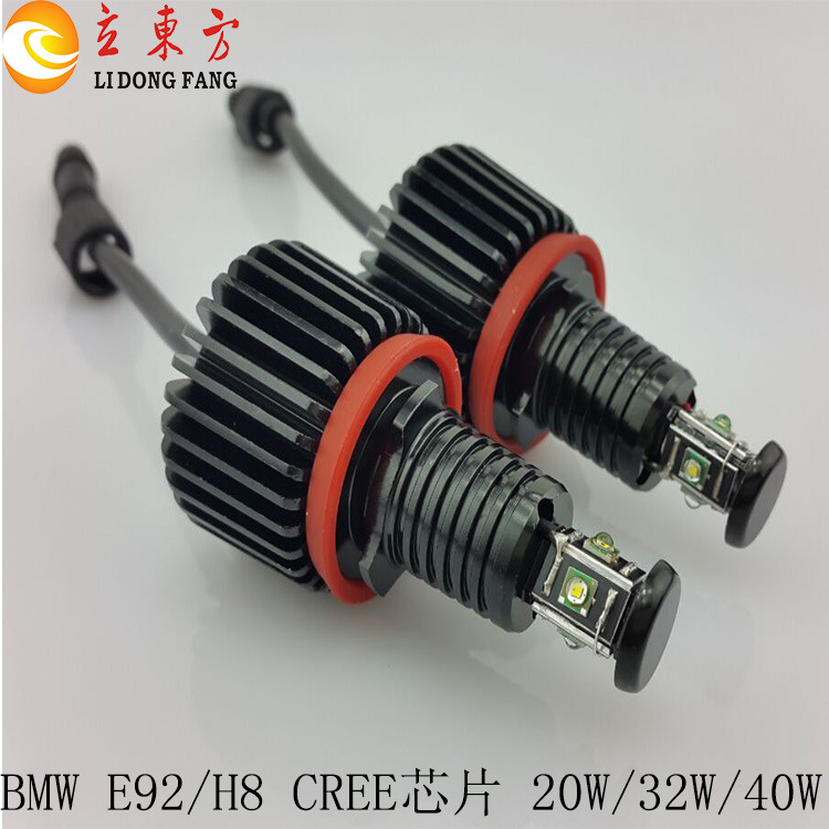 批發BMW天使眼 E92-20W 32W 40W Angel eyes E92/H8LED寶馬大燈工廠,批發,進口,代購