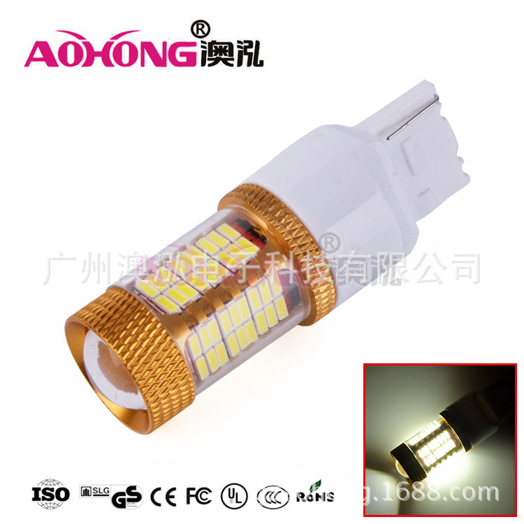 廠傢直銷 汽車led剎車燈T20 7440 7443 4014 81SMD 轉向燈倒車燈工廠,批發,進口,代購