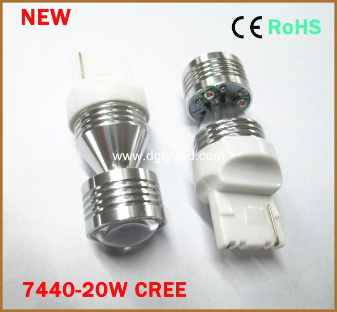 廠傢直銷新款LED轉向燈7440、7443-20W CREE 新品工廠,批發,進口,代購