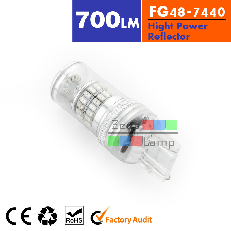 【最新款】高亮LED轉向燈7440 飛利浦3014 48SMD 12/24V 通用車燈工廠,批發,進口,代購