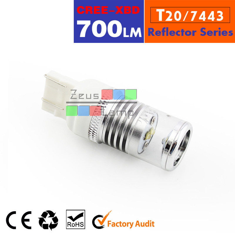 ZEUSLAMP【最新款】廠銷10W高亮剎車燈7443/T20 LED CREE芯片車燈工廠,批發,進口,代購