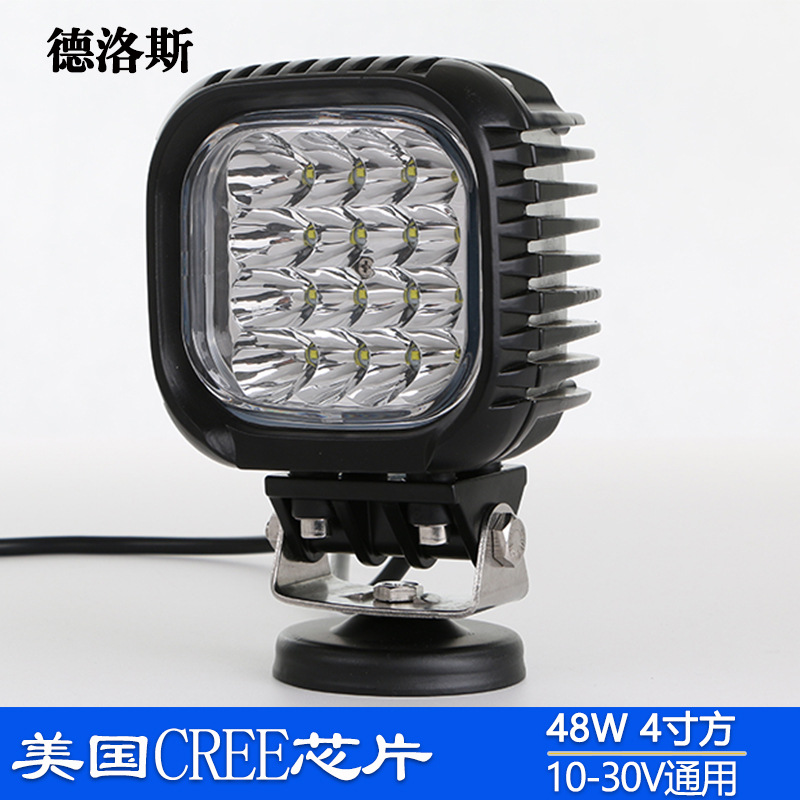 廠傢直銷 CREE 48W LED工作燈 越野車射燈 高亮大貨車工程車燈工廠,批發,進口,代購