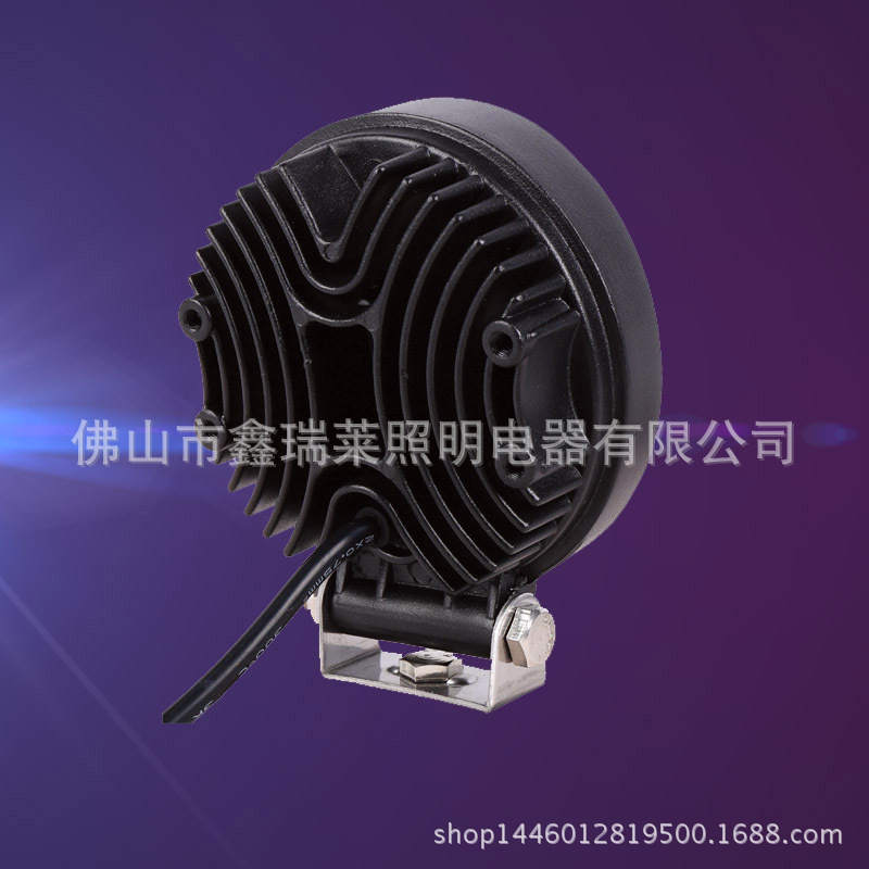 廠傢27W專用叉車燈10-80V led四寸圓工作射燈 LED越野改裝燈 工程工廠,批發,進口,代購