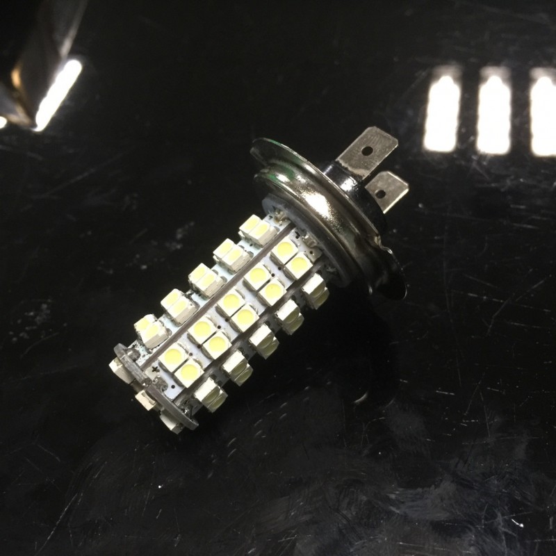 廠銷汽摩led前大燈LED燈68SMD 3020燈芯H7燈泡工廠,批發,進口,代購