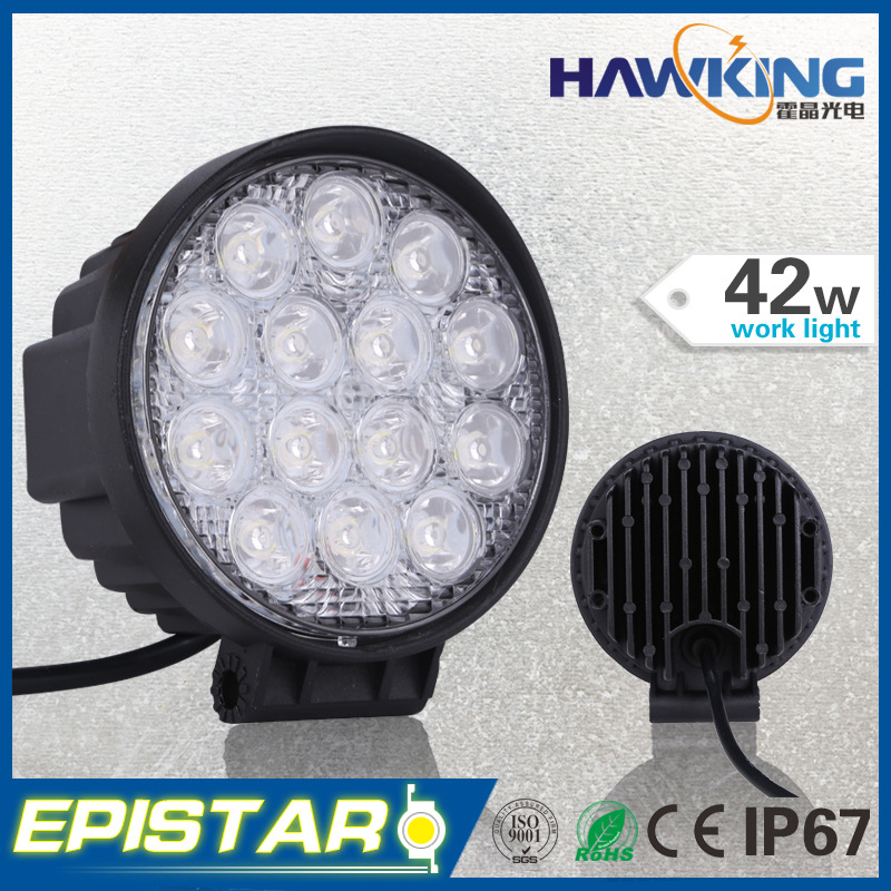 廠傢直銷 爆款 42W圓形 LED 車燈 工作燈 檢修燈 WL-HK-D工廠,批發,進口,代購