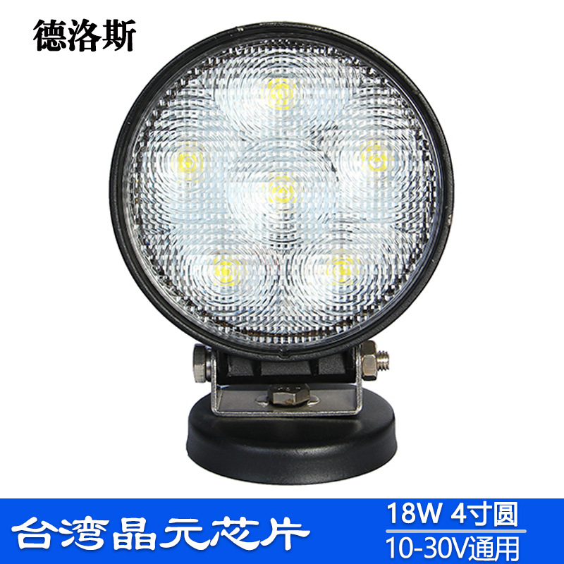 廠傢批發汽車18w LED工作燈 挖掘機改裝作業燈 工程機械照明射燈工廠,批發,進口,代購