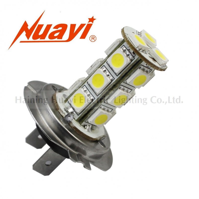 生產供應高亮 H7 12V 18SMD 前大照明 LED汽車燈泡工廠,批發,進口,代購