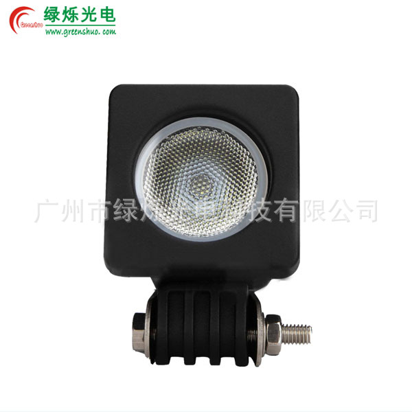 綠爍10W cree 方形工作燈 大功率摩托車霧燈工廠,批發,進口,代購