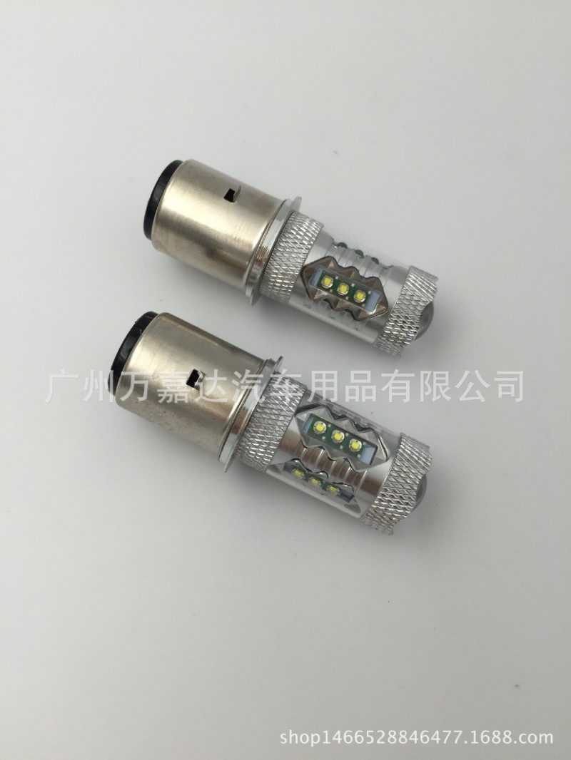 摩托車LED大燈 80W 大功率BA20D 帶透鏡工廠,批發,進口,代購