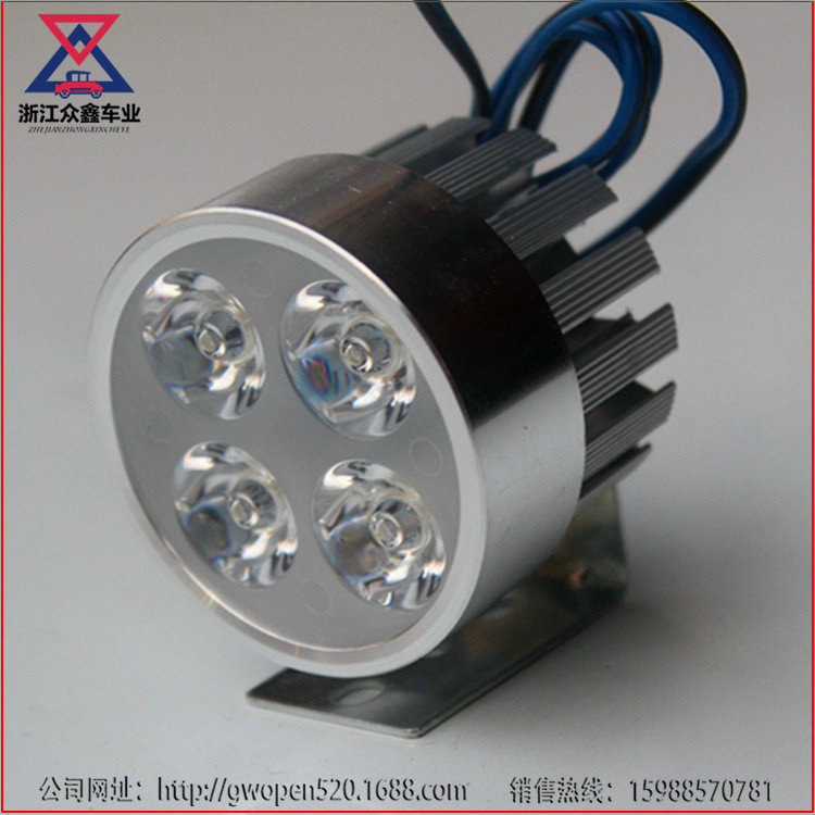 廠傢直銷摩托車 電動前大燈超亮led車燈 電瓶車前燈射燈 改裝燈泡工廠,批發,進口,代購