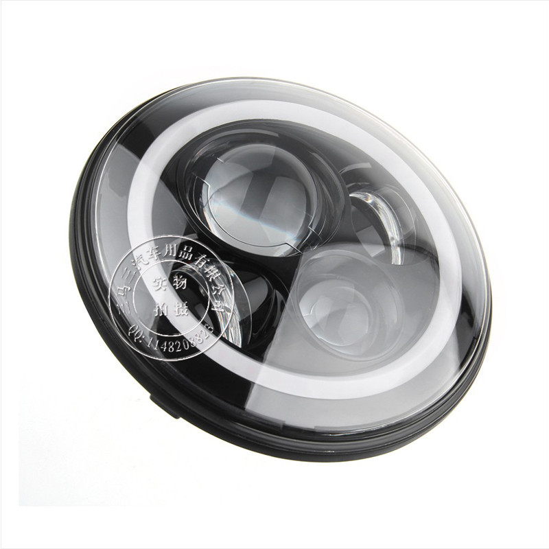 7英寸LED牧馬人前大燈 天使眼大燈 headlight for jeep wra工廠,批發,進口,代購