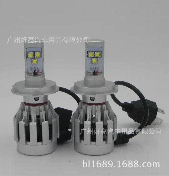 新款一體化LED汽車大燈前照燈H4近遠光改裝燈泡超高亮汽車L工廠,批發,進口,代購