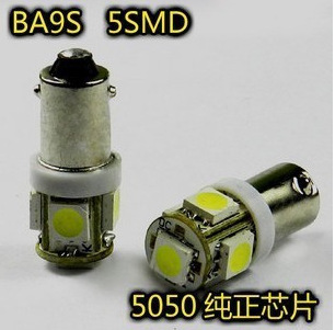 汽車LED BA9S-5SMD-5050 LED閱讀燈 示寬燈 車頂燈 牌照燈工廠,批發,進口,代購
