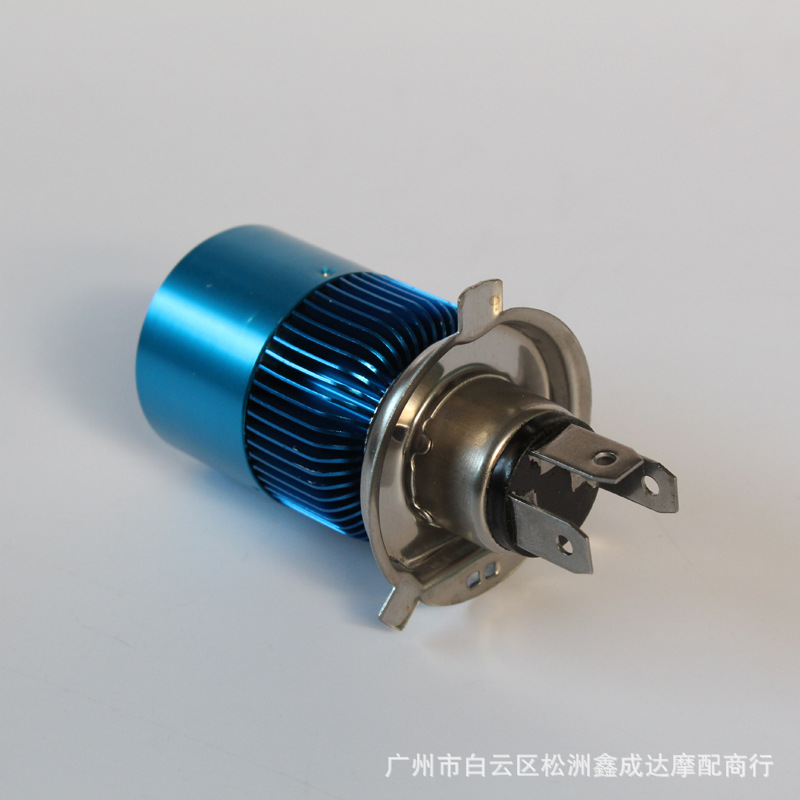 摩托車LED大燈電動車燈泡12V-80V通用內置雙爪超亮射燈前車燈改裝工廠,批發,進口,代購