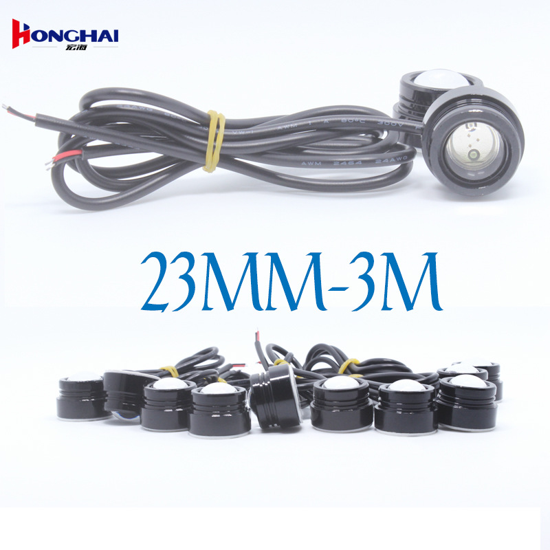 工廠直銷 汽車led燈 25MM 3M背貼 鷹眼燈 流氓反擊燈 led倒車燈工廠,批發,進口,代購