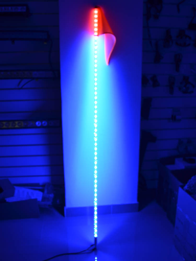 led旗桿燈 越野 沙灘車led旗燈 RGB顏色可變換遙控1.8米可定製工廠,批發,進口,代購