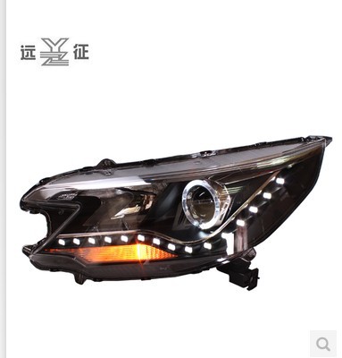 本田新CRV改裝大燈雙光透鏡/天使眼/HID氙氣大燈/LED淚眼工廠,批發,進口,代購