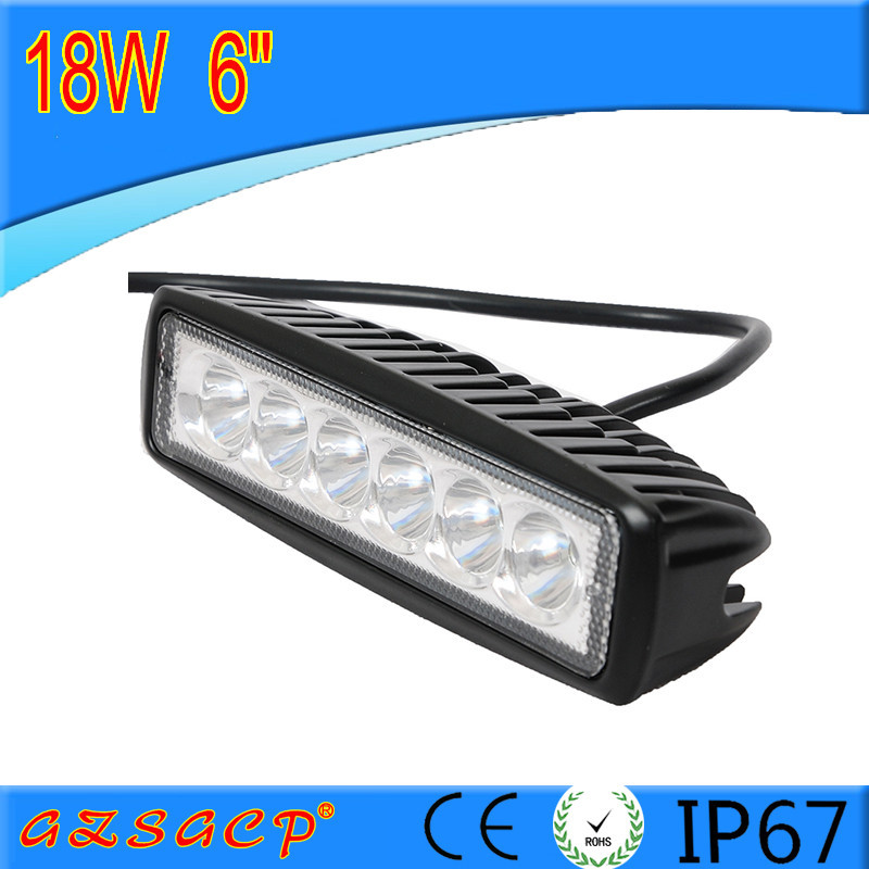 廠傢直銷18W長條LED工作燈 檢修燈 汽車工程射燈 越野燈 車頂燈工廠,批發,進口,代購