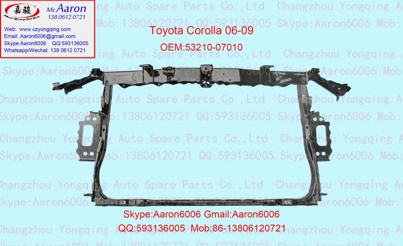 豐田卡羅拉水箱框架corolla 06- radiator support 53210-07010工廠,批發,進口,代購