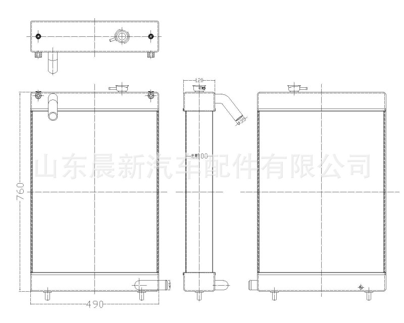 新款大宇60-7 挖掘機水箱工廠,批發,進口,代購