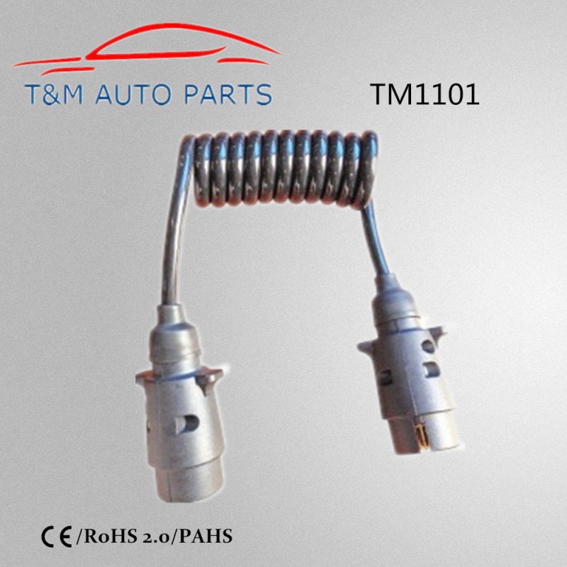 TM1101 TPU螺旋拖車線 拖車插頭彈簧線 優質耐用汽車延長線工廠,批發,進口,代購