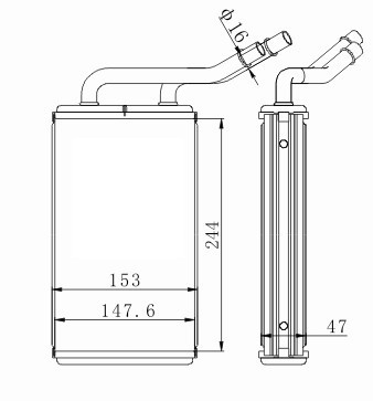 廠傢直銷福特TRANSIT暖風水箱工廠,批發,進口,代購