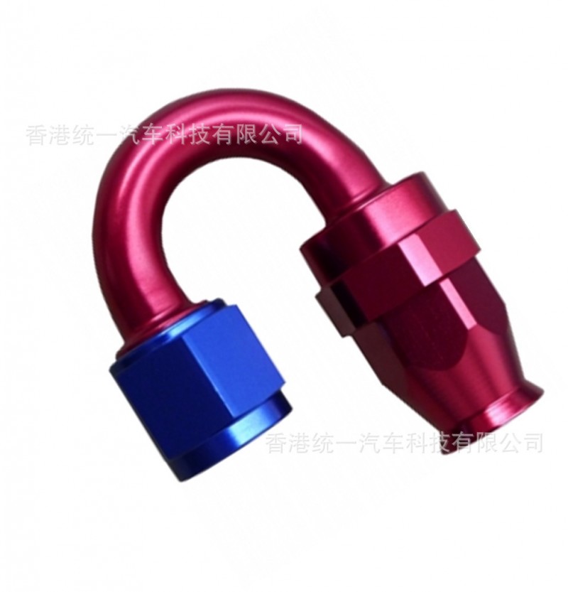 臺灣高精密汽車改裝油冷器油管接頭 180度 TPFE HOSE ENDS-180°工廠,批發,進口,代購