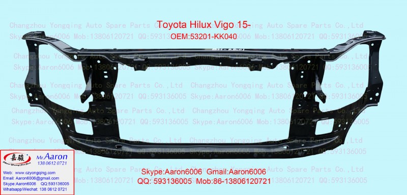 For TY Hilux Vigo 15- radiator support 53201-kk040工廠,批發,進口,代購