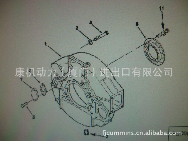 供應康明斯發電機組 QSM11後油封 4089542原廠工廠,批發,進口,代購