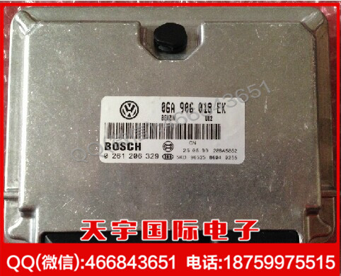 捷達5閥汽車發動機電腦版/ECU 06A906018EK 0261206329工廠,批發,進口,代購