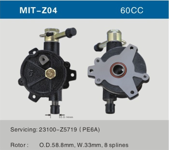 供應mitsubishi 三菱汽車發電機真空泵 剎車助力泵 型號MIT-Z04工廠,批發,進口,代購