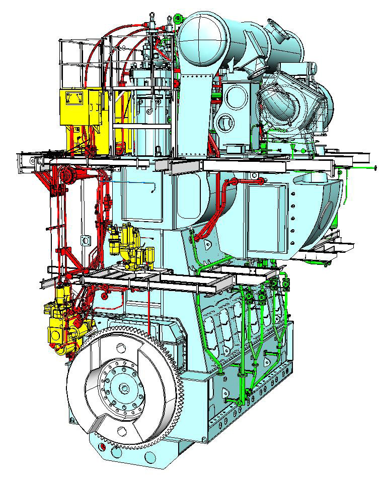 柴油發動機總成玉柴WARTSILA RT-flex 48T工廠,批發,進口,代購