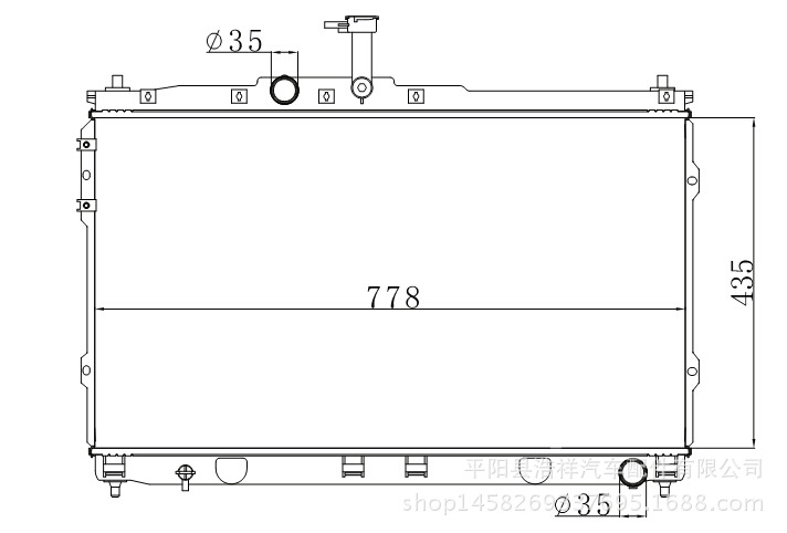 現代 H100/STAREX 08-  汽車散熱器 MT OEM 25310-4H000工廠,批發,進口,代購