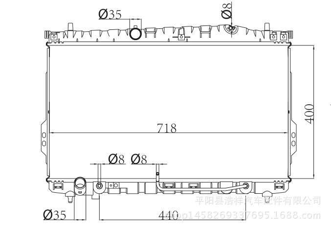 現代特傑TRAJET 2.0 99-  汽車散熱器 AT OEM 25310-3A200批發・進口・工廠・代買・代購