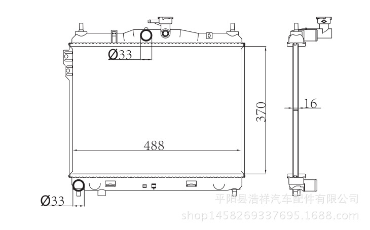 現代蓋茨GETZ 02- 汽車散熱器 MT OEM 25310-1C100批發・進口・工廠・代買・代購