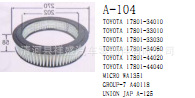 供應豐田大發17801-33030 17801-34010 17801-44020空氣濾清器工廠,批發,進口,代購