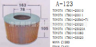 供應豐田系列17801-20010 17801-20011 17801-31060空氣濾清器工廠,批發,進口,代購