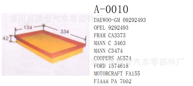 廠傢大量生產批發福特CA3373、9292493、C3463、C3474空氣濾清器工廠,批發,進口,代購