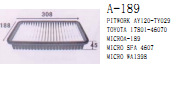 供應豐田17801-46070 AY120-TY029 SFA4607 WA1398空氣濾清器工廠,批發,進口,代購