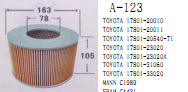 供應豐田系列17801-20010 17801-20011 17801-31060空氣濾清器工廠,批發,進口,代購