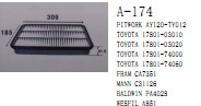 供應豐田 雷克薩斯 CA7351 C31126 A851 17801-03010 空氣濾清器工廠,批發,進口,代購