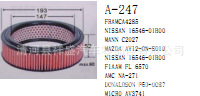 供應尼桑系列CA4285 16546-01B00 C2027 AV3741空氣濾清器工廠,批發,進口,代購