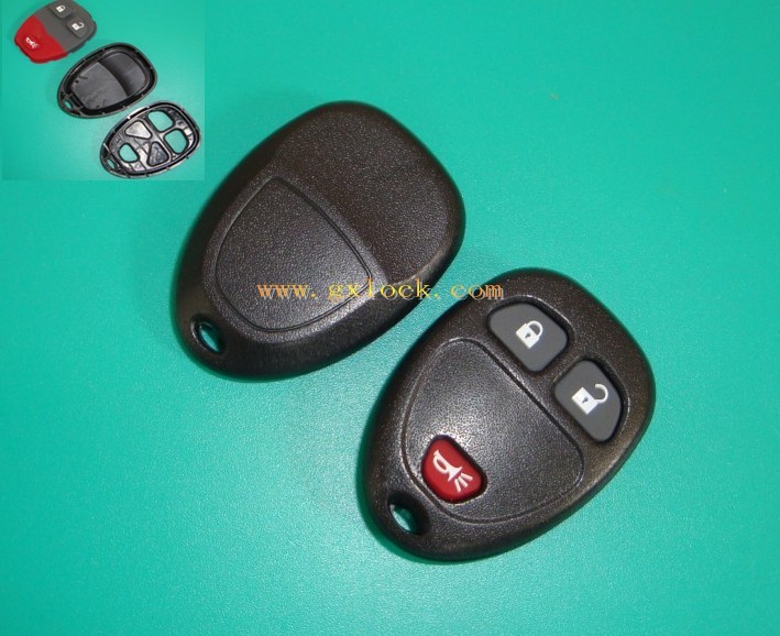 美國通用鑰匙殼 GM 雪佛蘭3鍵遙控鑰匙殼 汽車鑰匙殼工廠,批發,進口,代購