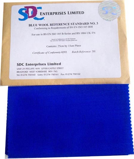 正品 SDC藍羊毛佈SDC藍羊毛織物SDC BLUEWOOLNO.1-NO.8標準藍羊毛工廠,批發,進口,代購