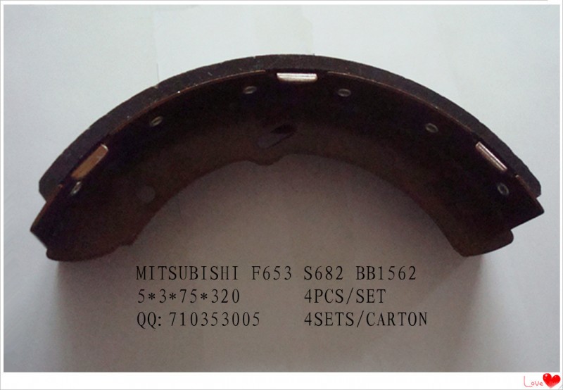 專業生產 MITSUBISHI k6653 鼓式剎車蹄片, brake shoe工廠,批發,進口,代購