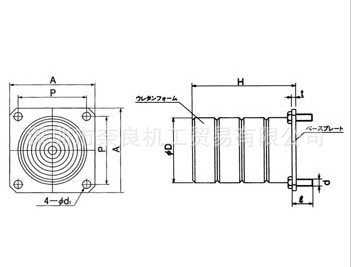 廠價直銷 倉敷化工(株) kuraka 橡膠緩沖器KUB-160-1N工廠,批發,進口,代購