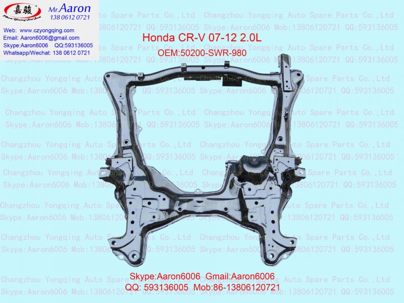 CR-V 08- 2.0L元寶梁 CR-V CROSS MEMBER 2.0L 50200-SWR-980工廠,批發,進口,代購