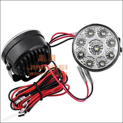 2 x 9 LED CarDriving DRL Daytime Running Light 12V Round9LED工廠,批發,進口,代購